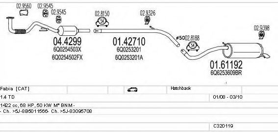 MTS C320119022788 Exhaust System